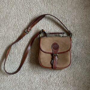 Vintage Timberland Brown Leather Crossbody Bag